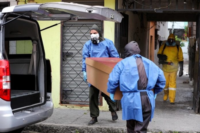 Ecuador bordea los 100.000 casos confirmados de coronavirus