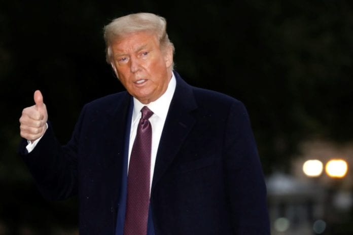 Donald Trump returns from Bedminster - Washington