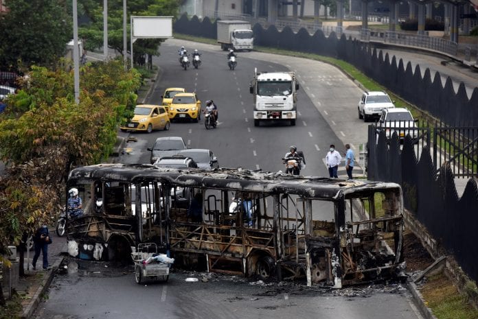 Segunda jornada del paro nacional contra la reforma tributaria de Duque