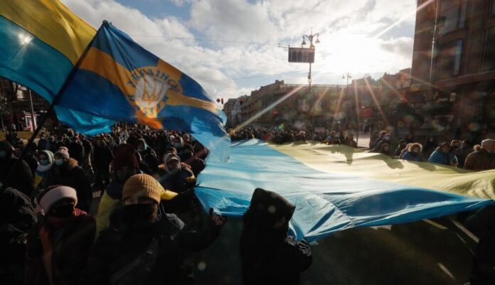 Unity March for Ukraine in Kiev