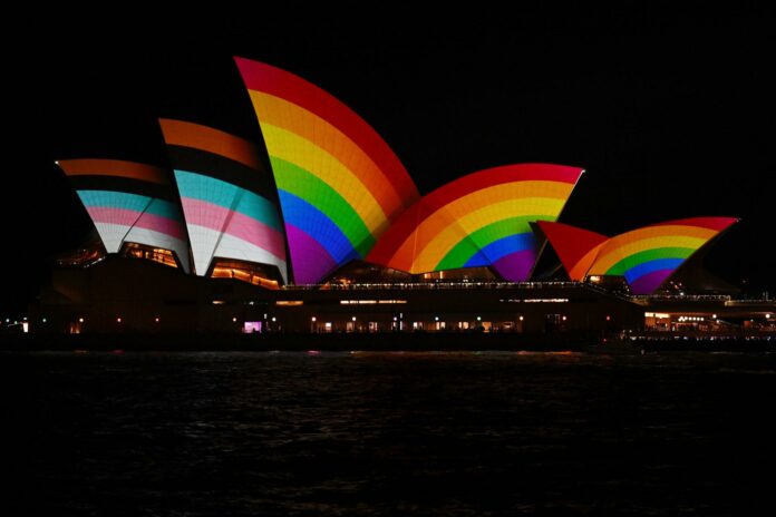 Progress Pride Flag at The Sydney Opera House