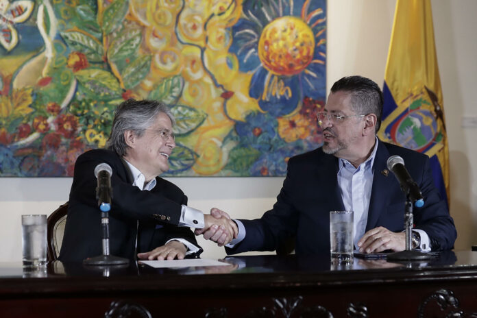 Presidente de Ecuador, Guillermo Lasso, visita Costa Rica