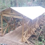 Puente construido por la Prefectura en la parroquia Octavio Cordero.(Cortesía)