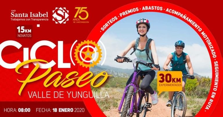 Santa Isabel festeja su aniversario con ciclo paseo, festival 5K y ecuavoley