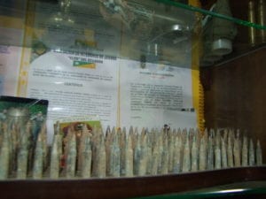Municiones de diverso calibre utilizadas en la guerra del Cenepa, también serán exhibidas en la exposición desde hoy hasta el viernes en la Corte de Justicia.