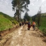 Trabajos finales en la comunidad San Agustín, en Victoria del Portete.(Cortesía)