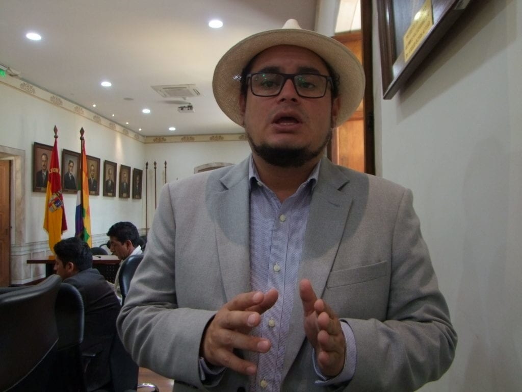 El presidente del GAD Parroquial, Fabián Carrión.(AZD)