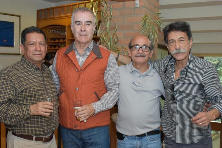 Marco Nivelo, Jorge Páez, Fernando Merchán e Ivan Vicuña.