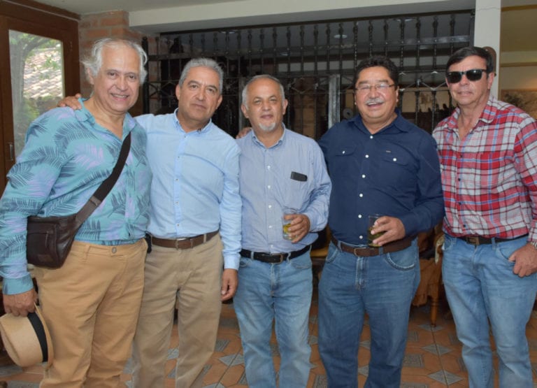 Yezid Masmela, Edgar Vanegas, Jorge Coello, Germán Cabrera y Jaime Chávez.