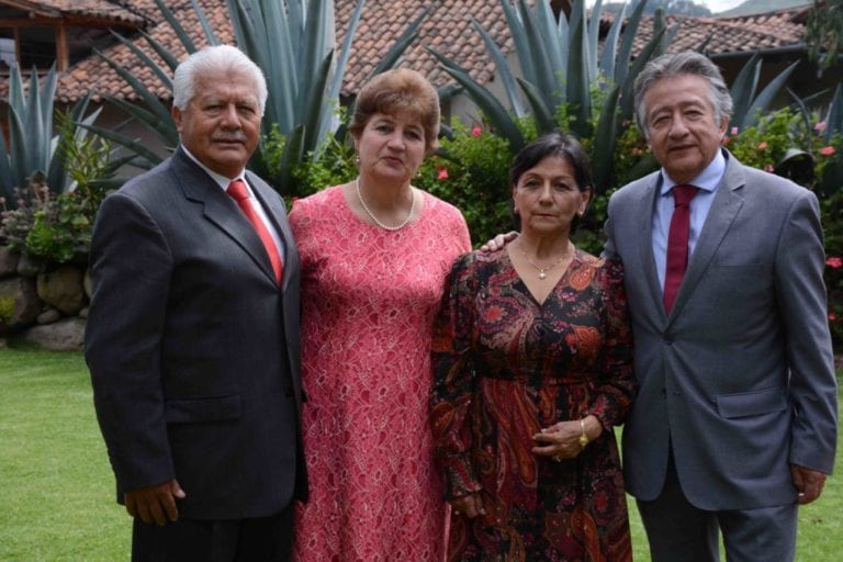 Rolando Arpi, Luz Aurora Sánchez, Graciela Cherrez y Alberto Culcay.