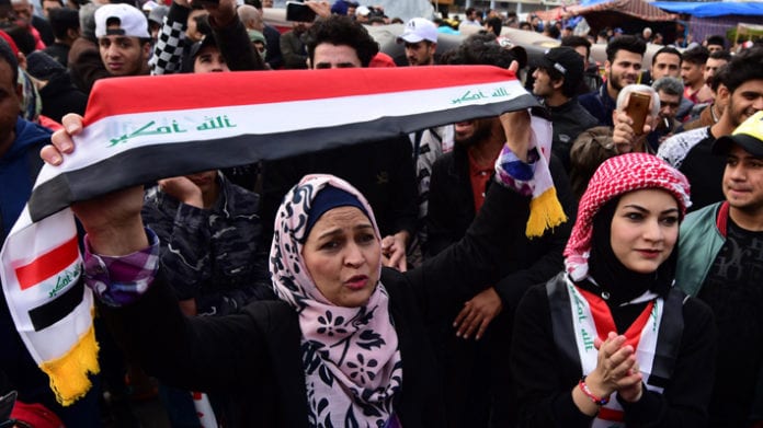 Ongoing protests in central Baghdad