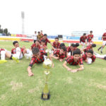 La celebración de los “Tigres” de la Sub 16, no se hizo esperar, padres de familia y cuerpo técnico se sumaron posterior a los festejos. PSR