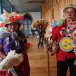 Carmen Punín y Mesías Chuqui, Taita y Mama Carnaval, expusieron su cultura, apoyados por los Pucaras.(AZD)