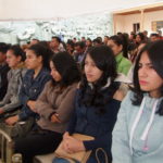 Jóvenes participantes del programa de presentación de los resultados del estudio.(AZD)