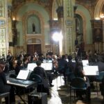 La Orquesta Sinfónica de Cuenca durante una de sus presentaciones, en la iglesia de Santo Domingo. Cortesía