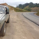 Sector de la comunidad Natentza, hasta donde se colocó asfalto hace un mes.(AZD)