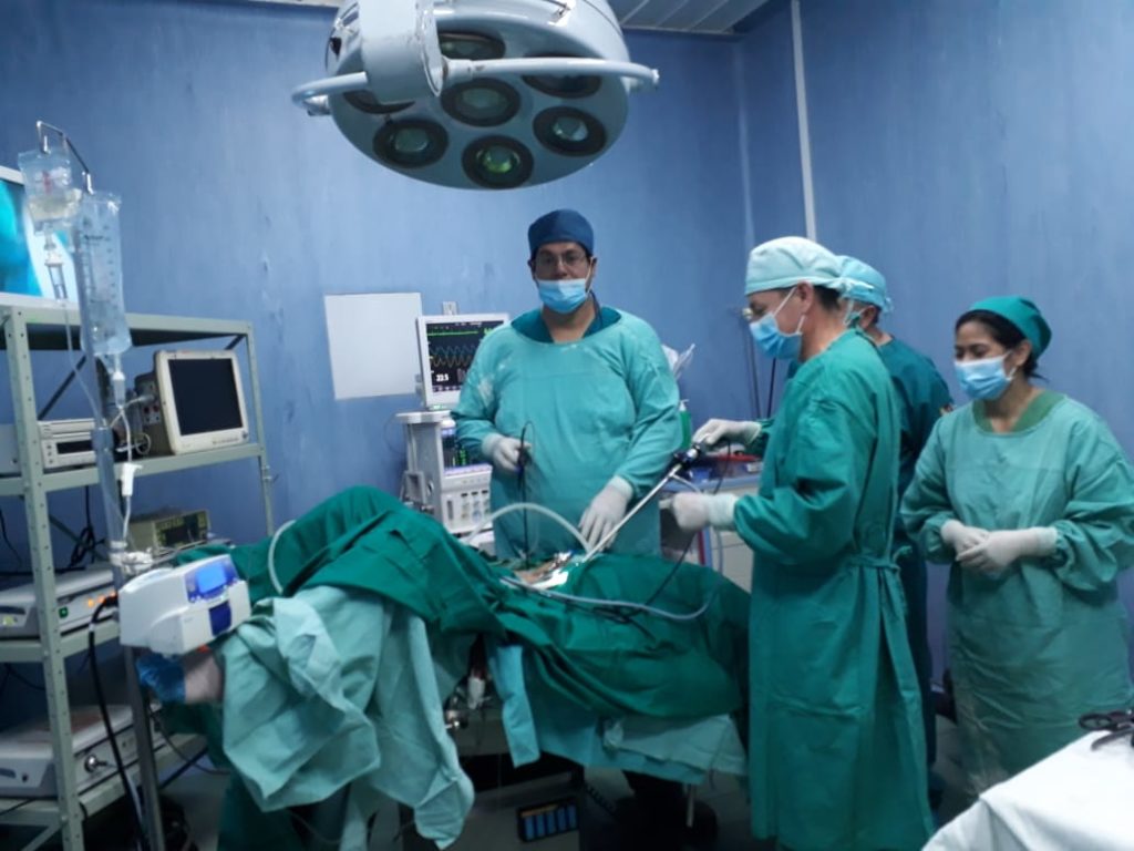 La realización de cirugías laparoscópicas, es uno de los servicios que se brinda en el hospital de Sígsig.(Cortesía)