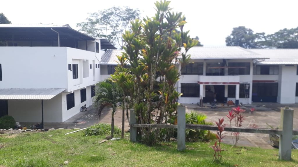 El centro para aislamiento de Macas, fue adecuado por el Municipio y entregado al MSP.(Cortesía)