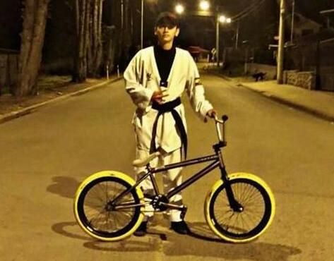 Un kimono y una bicicleta, su combinación perfecta