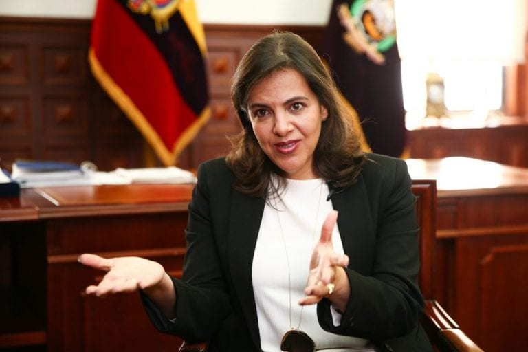 María Paula Romo, lista para defenderse ante el pleno de la Asamblea