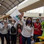 Uno de los recorridos de los candidatos a la Asamblea Nacional por el Azuay de Alianza PAIS. Cortesía