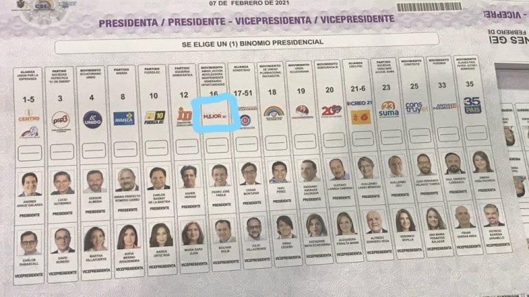 Descubren error en papeletas electorales en Ecuador con más del 47 % impresas