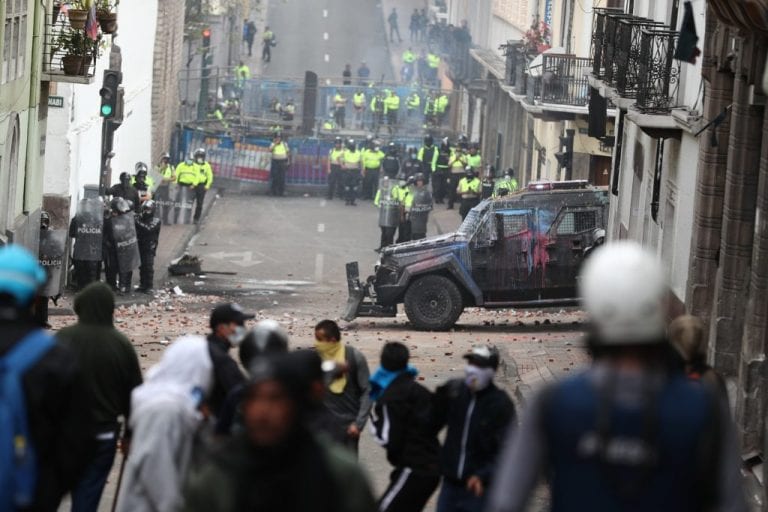 Policía dice que cumplió con su deber tras informe sobre protestas en Ecuador