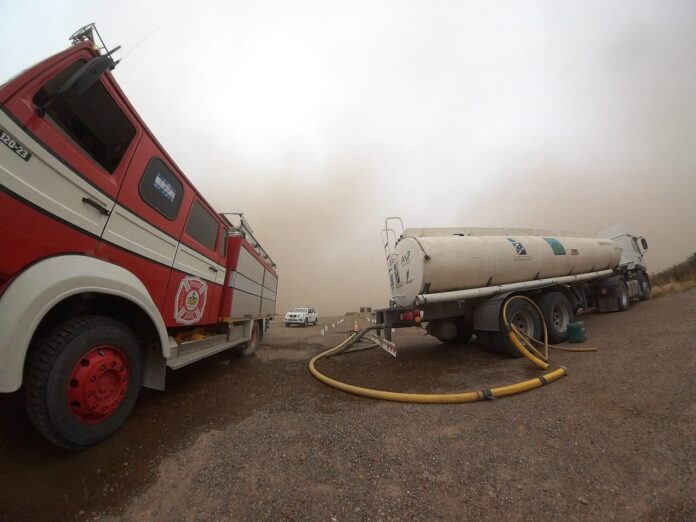 Incendio en la provincia de Chubut, Argentina