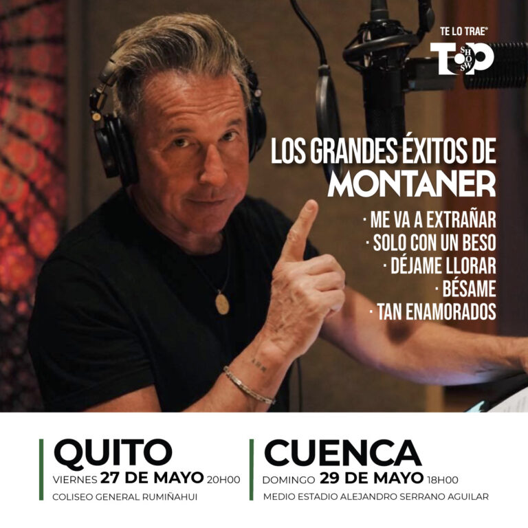 Ricardo Montaner presenta su gira Quito y Cuenca producidos por top shows