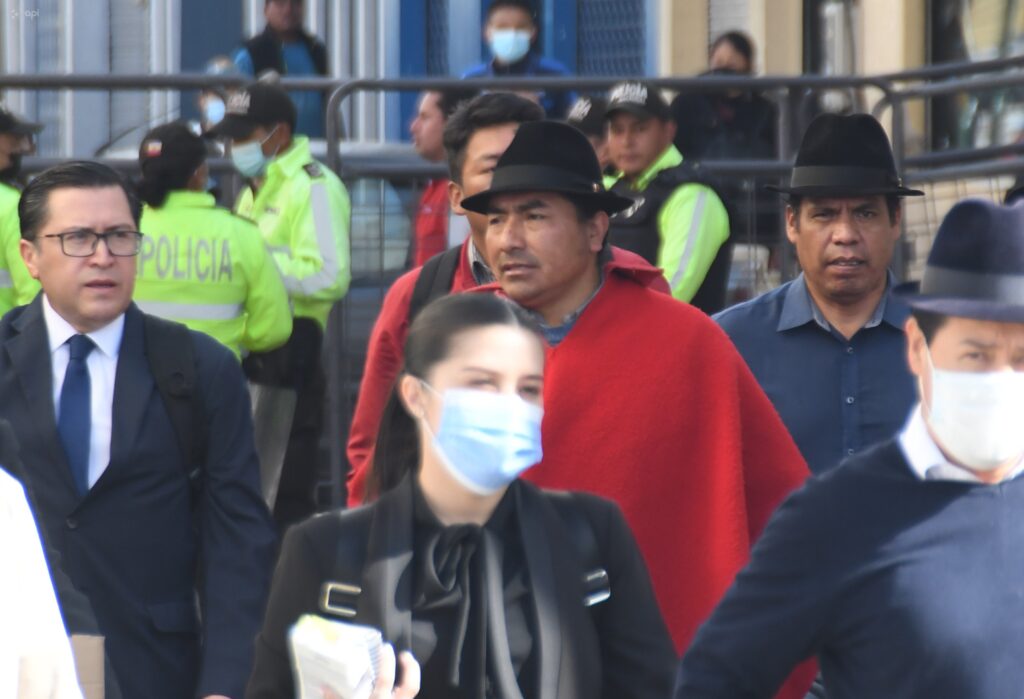 Leonidas Iza audiencia Latacunga