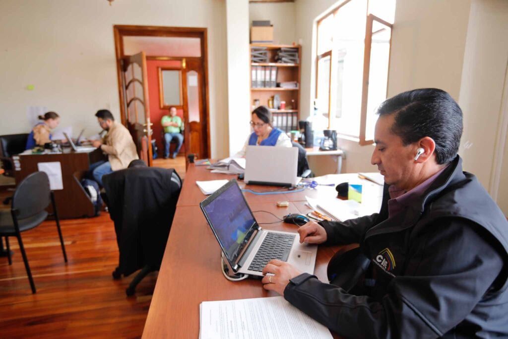 Diego Cedillo miembro de la Junta Provincial Electoral (JPE) de Azuay. XCA