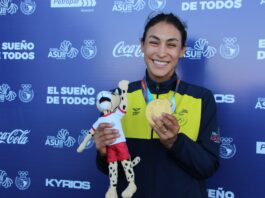Gabriela Vargas medalla de oro en Suramericanos