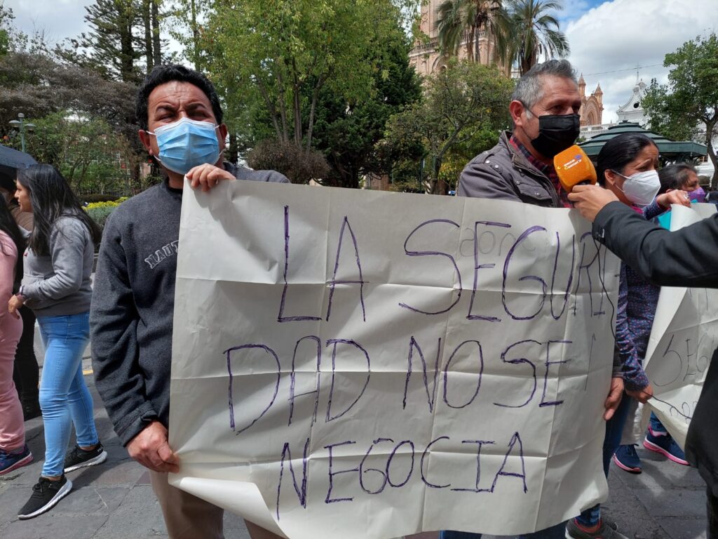 Plantón inseguridad