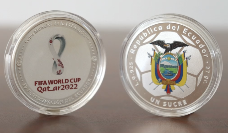 Ecuador tiene una moneda conmemorativa del Mundial