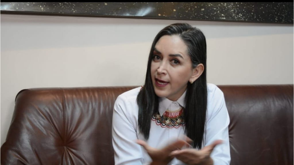 Dora Ordóñez es candidata a la Prefectura de Azuay por la alianza entre Democracia Sí y Pachakutik.