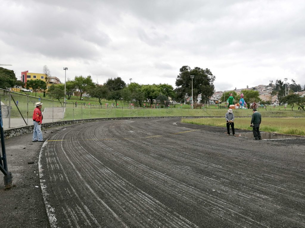 Panam Sports retira la donación del anillo atlético de Mondo que debía ser instalado en la pista atlética Jefferson Pérez de Cuenca. Foto: FCS