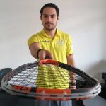 El raquetbolista cuencano Juan Francisco Cueva se prepara con miras en los Juegos Panamericanos de Chile de este año. FCS