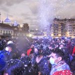 Jueves de Compadres en la Plaza San Francisco. Archivo