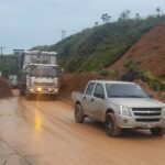 Vías inhabilitadas en el Azuay