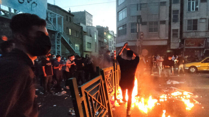 Protest in Iran following Mahsa Amini's death