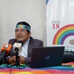 Marlon Santi, dirigente de Pachakutik.