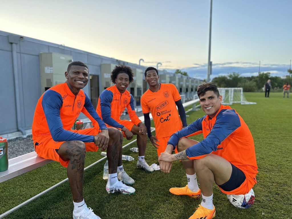 Jugadores de la selección nacional.