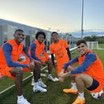 Jugadores de la selección nacional.