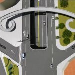 Proyección digital de cómo quedará el paso deprimido en la avenida De las Américas y avenida Turuhuyco.