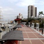 Malecón 2000, en Guayaquil, donde se dieron incidentes la noche del domingo. API