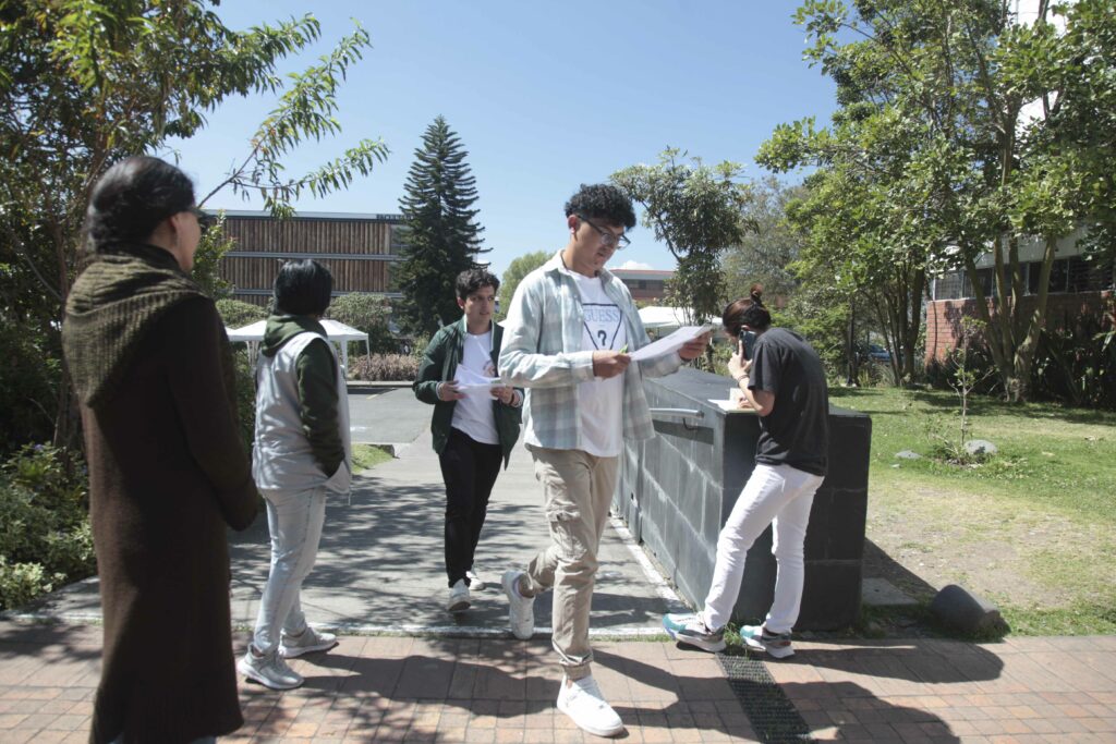 Estudiantes de la Universidad de Cuenca.