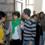 Sonia Salamea, madre de Cristina Palacio, durante una audiencia en el caso de su hija. /Archivo