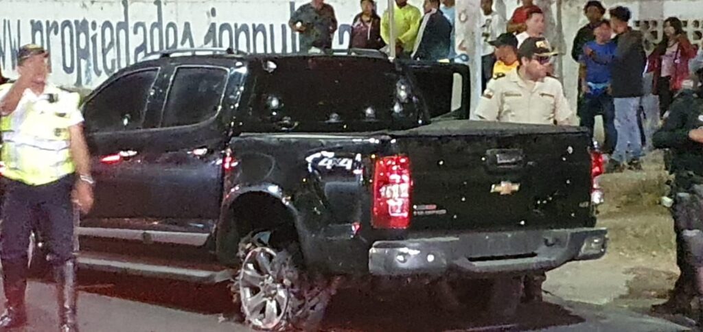 Francisco Tamaríz, alcalde de La Libertad, en la provincia de Santa Elena, denunció haber sido objeto de un atentado en su contra la noche del viernes, 18 de agosto de 2023.