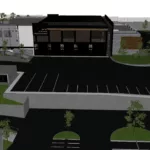 Imagen digital de la propuesta del nuevo centro multiservicios que se pretende implementar en la parroquia San Joaquín. /Cortesía