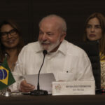 El presidente de Brasil, Luiz Inácio Lula da Silva, participa en la sesión de apertura de la Cumbre Amazónica, en Belém. EFE